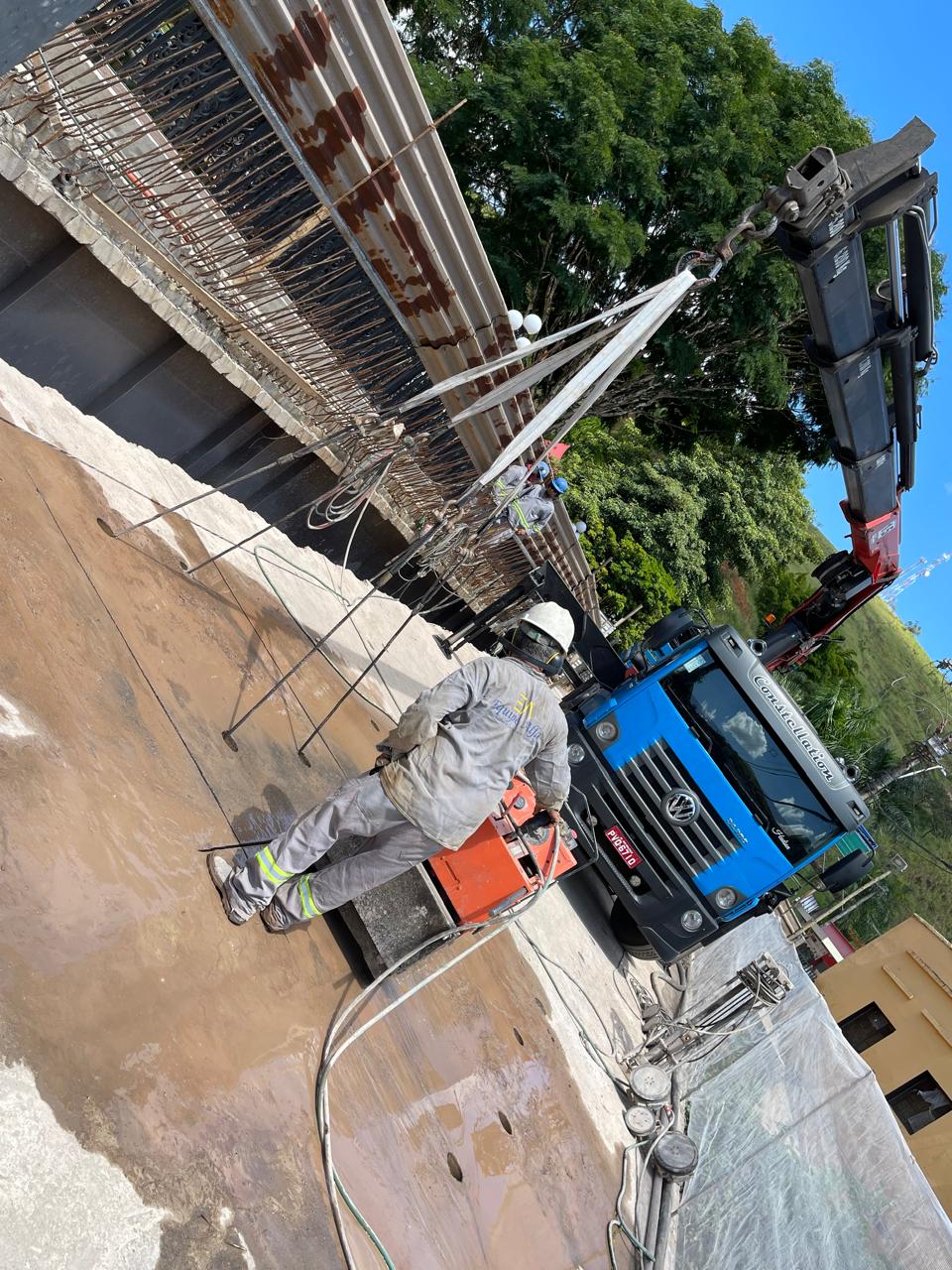 Corte em Concreto com Disco Diamantado